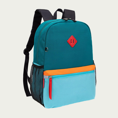 Little Kids Backpack for Boys Toddler School Bag Fits 3 to 9 Years Old, 17 Inch, Blue Green